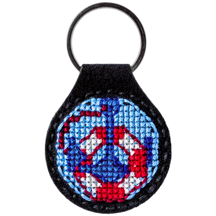 Cross-stitch kit on artificial leather "Maritime history"