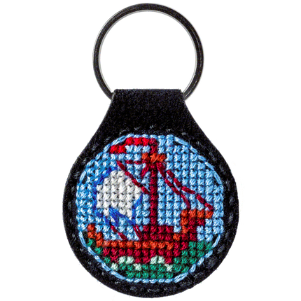 Cross-stitch kit on artificial leather "Maritime history"