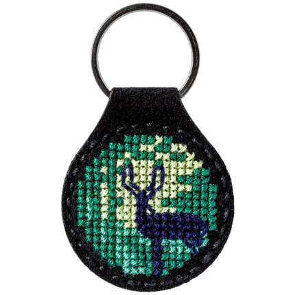 Cross-stitch kit on artificial leather "Hawk"