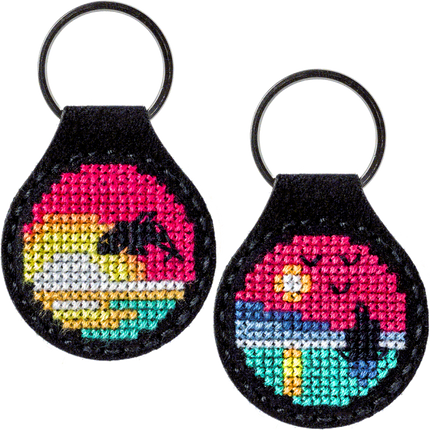 Cross-stitch kit on artificial leather "Dawn"