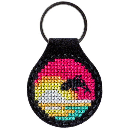 Cross-stitch kit on artificial leather "Dawn"