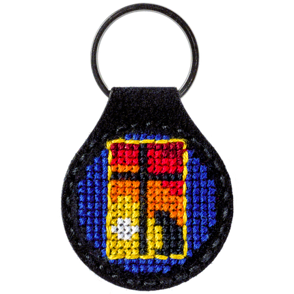 Cross-stitch kit on artificial leather "Sunset"