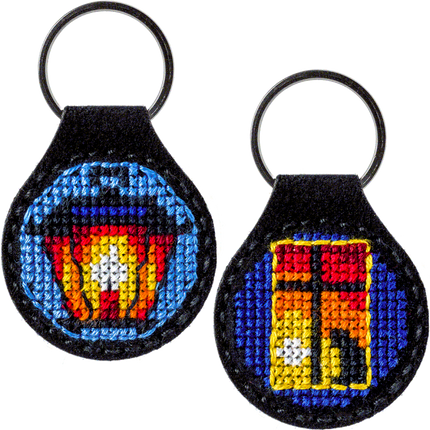 Cross-stitch kit on artificial leather "Sunset"