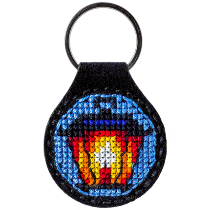 Cross-stitch kit on artificial leather "Sunset"