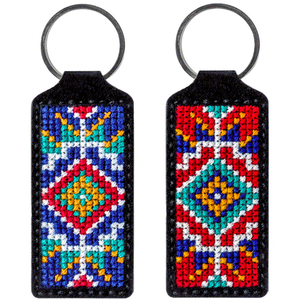 Cross-stitch kit on artificial leather "Ethnic ornament"