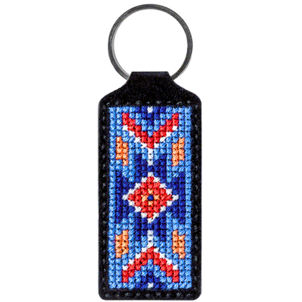 Cross-stitch kit on artificial leather "Ethnic ornament"