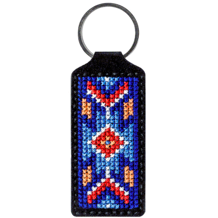 Cross-stitch kit on artificial leather "Ethnic ornament"