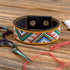 Cross-stitch kits on leather "Ethnic ornament" DIY Bracelet embroidery kit