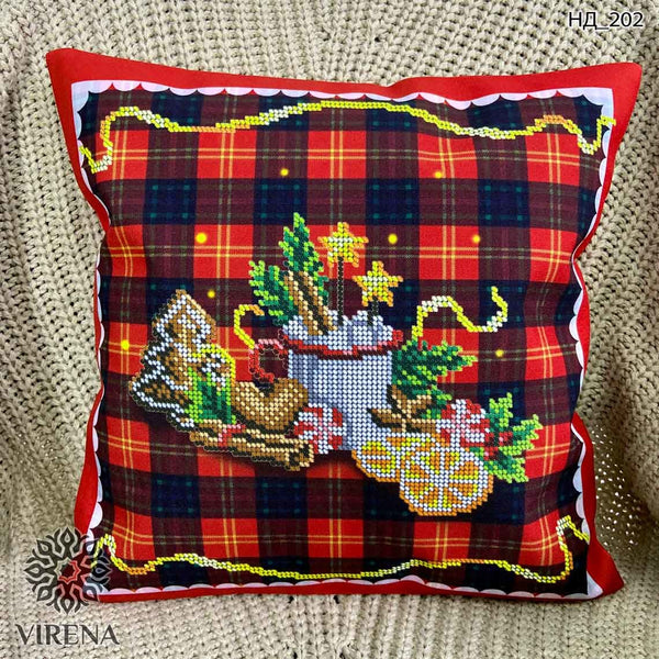 DIY Bead embroidery cushion cover kit 