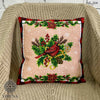 DIY Bead embroidery cushion cover kit "Christmas Cardinal"