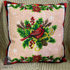 DIY Bead embroidery cushion cover kit "Christmas Cardinal"