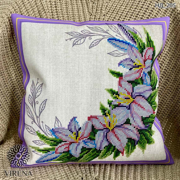 DIY Bead embroidery cushion cover kit 