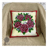 DIY Bead embroidery cushion cover kit "Wreath of roses"