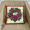 DIY Bead embroidery cushion cover kit "Wreath of roses"