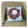 DIY Bead embroidery cushion cover kit "Flower wreath"