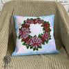 DIY Bead embroidery cushion cover kit "Flower wreath"