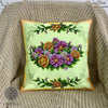 DIY Bead embroidery cushion cover kit "Easter bouquet"