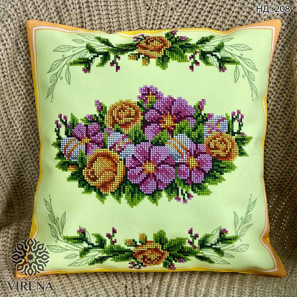 DIY Bead embroidery cushion cover kit 