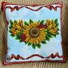 DIY Bead embroidery cushion cover kit "Sunflowers"