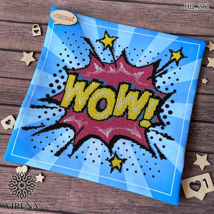 DIY Bead embroidery cushion cover kit "WOW"