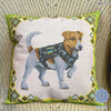 DIY Bead embroidery cushion cover kit "Dog Patron"