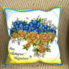 DIY Bead embroidery cushion cover kit "Blooming Ukraine"