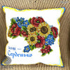 DIY Bead embroidery cushion cover kit "Ukraine"