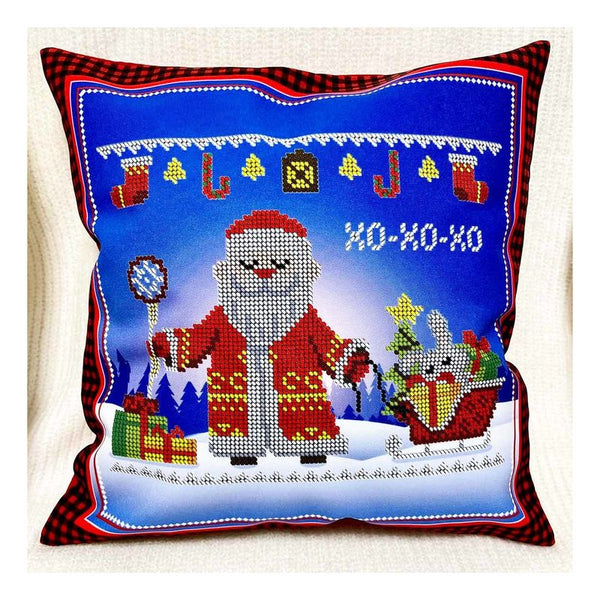 DIY Bead embroidery cushion cover kit "Saint Nicholas"