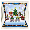 DIY Bead embroidery cushion cover kit "Christmas gnomes"