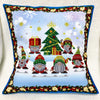 DIY Bead embroidery cushion cover kit "Christmas gnomes"