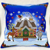 DIY Bead embroidery cushion cover kit "Christmas mood"