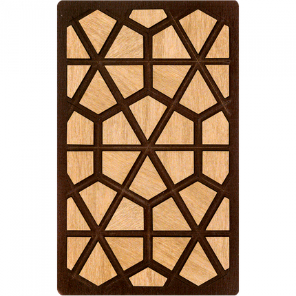 Bead organizer with wooden lid