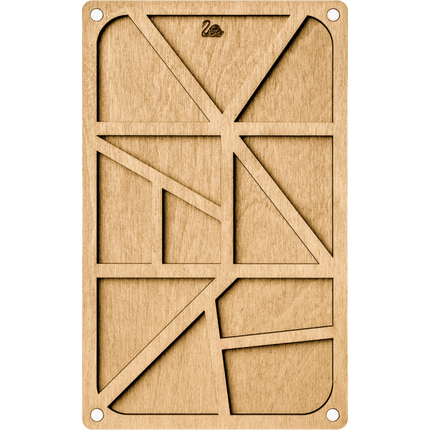 Bead organizer with wooden lid
