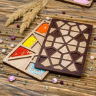 Bead organizer with wooden lid