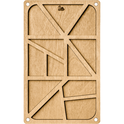 Bead organizer with wooden lid