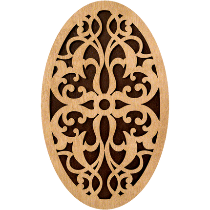 Bead organizer with wooden lid