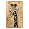 DIY Bead embroidery kit "Giraffe" for creating bead organizer tray with a wooden lid.