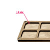 DIY Bead embroidery kit "Ornament" for creating bead organizer tray with a wooden lid.