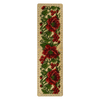 DIY Bead embroidery kit "Poppies" for creating bead organizer tray with a wooden lid.
