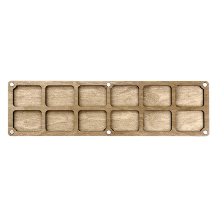 DIY Bead embroidery kit "Poppies" for creating bead organizer tray with a wooden lid.
