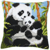 DIY Cross stitch cushion kit "Panda family"