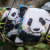 DIY Cross stitch cushion kit "Panda family"