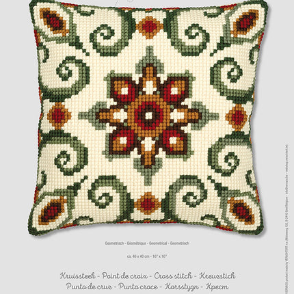 DIY PN-0008595 Cross stitch kit (pillow) Vervaco "Geometrical"