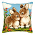 DIY Cross stitch cushion kit "Rabbits"