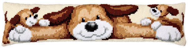 DIY Cross Stitch Cushion Kit "Dog", Draft stopper kit