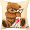 DIY Cross stitch cushion kit "Popcorn Goodnight"