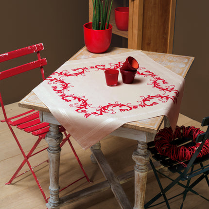 DIY Printed Tablecloth kit "Red decoration"