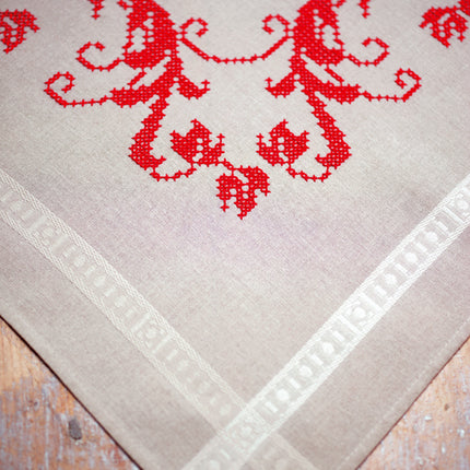 DIY Printed Tablecloth kit "Red decoration"