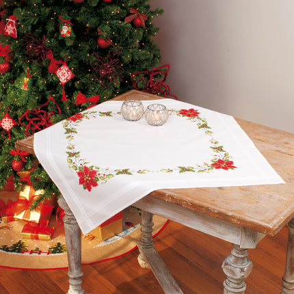DIY Printed Tablecloth kit "Christmas roses"