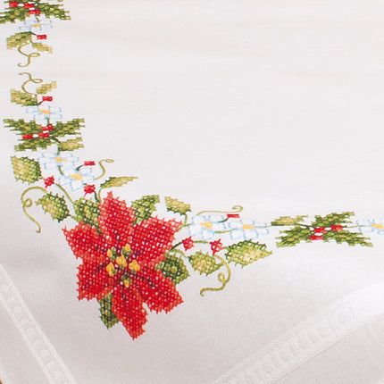 DIY Printed Tablecloth kit "Christmas roses"